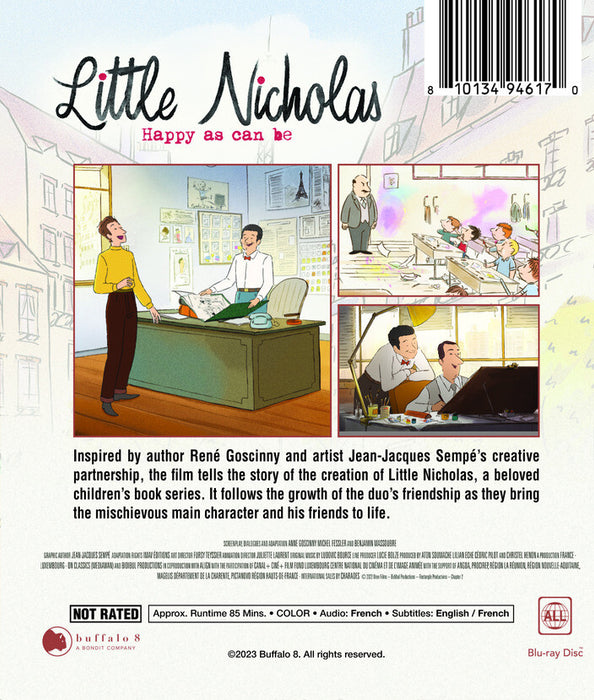 Little Nicholas: Happy as Can Be (MOD) (BluRay Movie) - back cover art