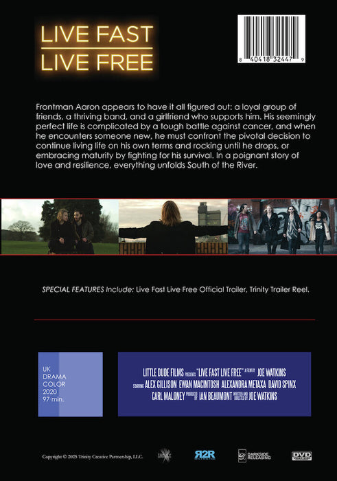 Live Fast Live Free (MOD) (DVD Movie) - back cover art