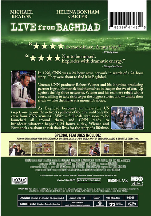 Live from Baghdad (MOD) (DVD Movie) - back cover art