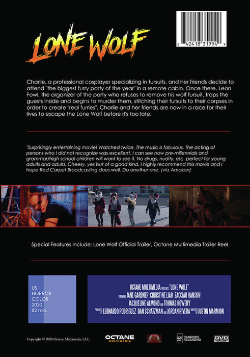 Lone Wolf (MOD) (DVD Movie) - back cover art