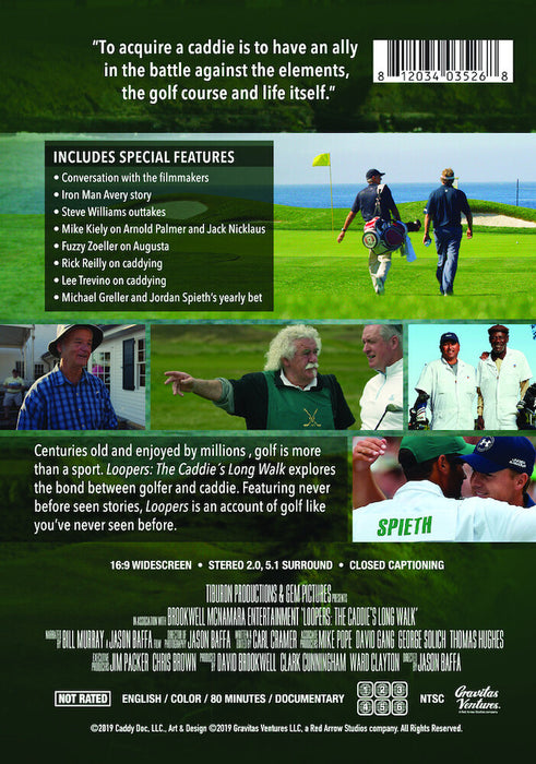 Loopers: The Caddie's Long Walk (MOD) (DVD Movie) - back cover art