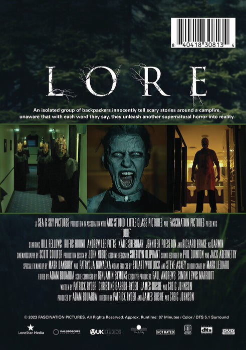 Lore (MOD) (DVD Movie) - back cover art