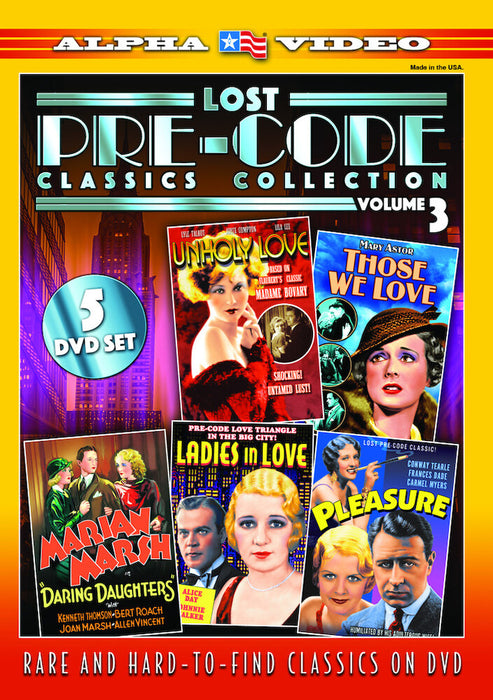Lost Pre-Code Classics Collection Volume 3 (MOD) (DVD Movie) - movie cover art