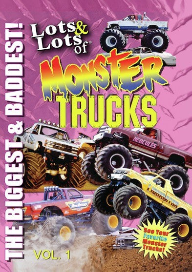 Lots & Lots of Monster Trucks Volume 1 - The Biggest and Baddest (MOD) (DVD Movie) - movie cover art