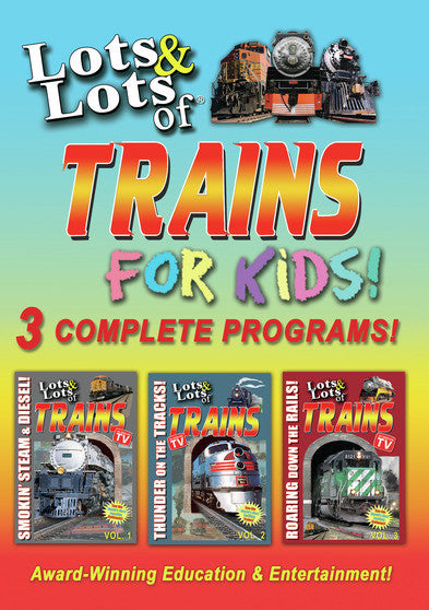 Lots & Lots of Trains For Kids (MOD) (DVD Movie) - movie cover art