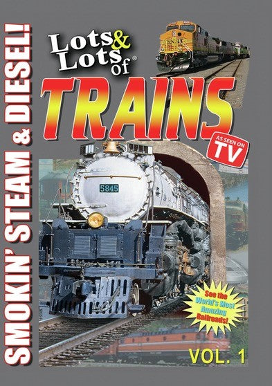 Lots & Lots of Trains Volume 1 - Smokin Steam and Diesel (MOD) (DVD Movie) - movie cover art