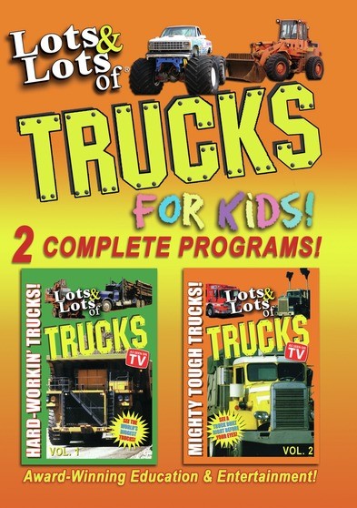 Lots & Lots of Trucks for Kids -- 2 Complete Programs! (MOD) (DVD Movie) - movie cover art
