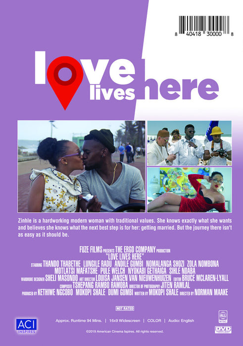 Love Lives Here (MOD) (DVD Movie) - back cover art