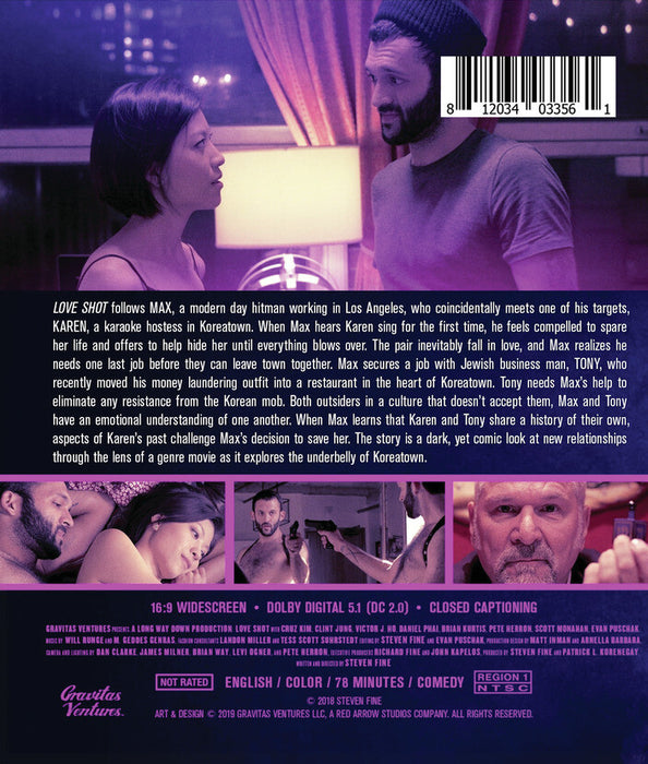 Love Shot (MOD) (BluRay Movie) - back cover art