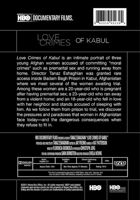 Loves Crimes of Kabul (MOD) (DVD Movie) - back cover art