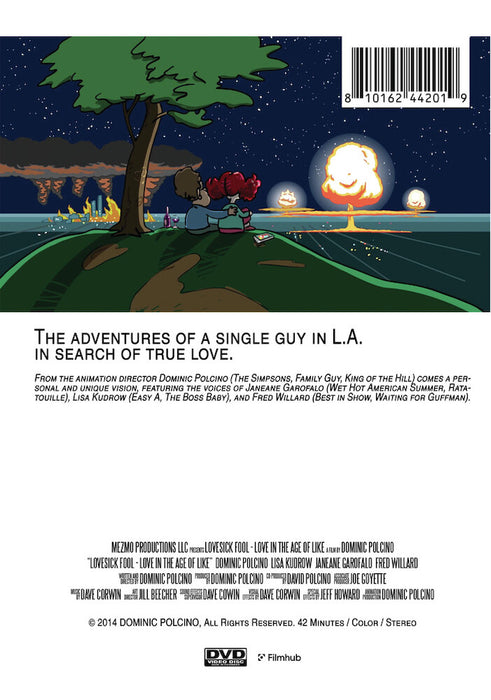 Lovesick Fool: Love in the Age of Like (MOD) (DVD Movie) - back cover art