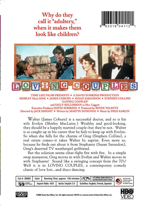 Loving Couples (MOD) (DVD Movie) - back cover art