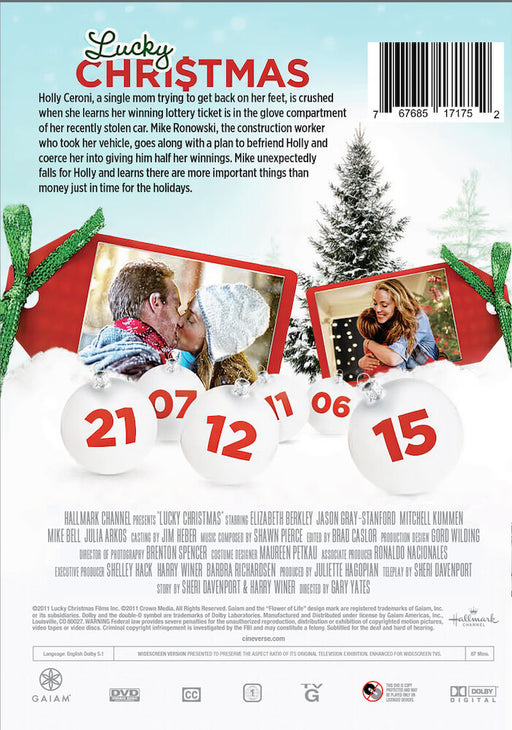 Lucky Christmas (MOD) (DVD Movie) - back cover art