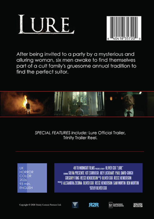 Lure (MOD) (DVD Movie) - back cover art