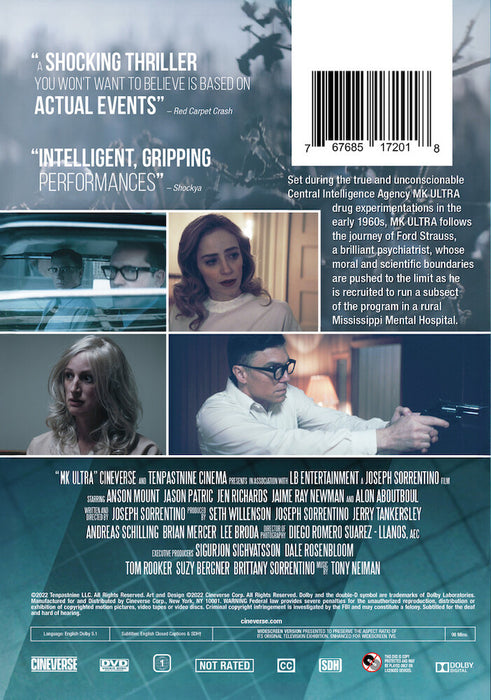 MK Ultra (MOD) (DVD Movie) - back cover art