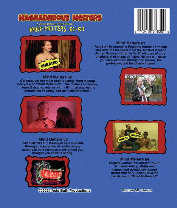 Magnanimous Melters: Mind Melters 61-64 (MOD) (BluRay Movie) - back cover art