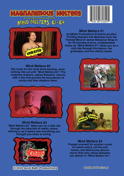Magnanimous Melters: Mind Melters 61-64 (MOD) (DVD Movie) - back cover art