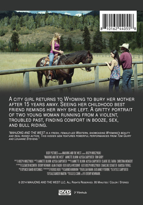 Mahjong and the West (MOD) (DVD Movie) - back cover art