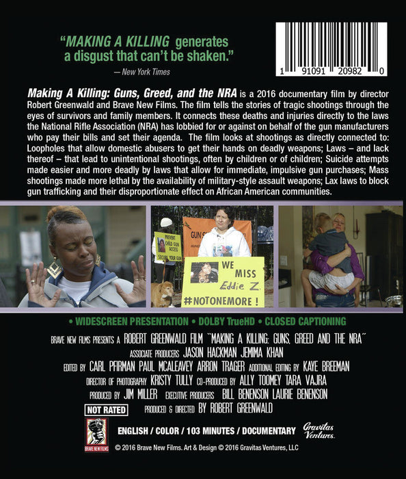 Making A Killing (MOD) (BluRay Movie) - back cover art