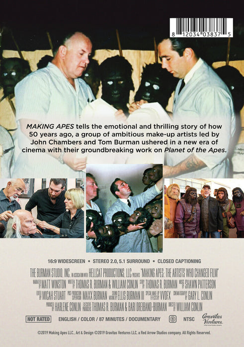 Making Apes: The Artists Who Changed Film (MOD) (DVD Movie) - back cover art