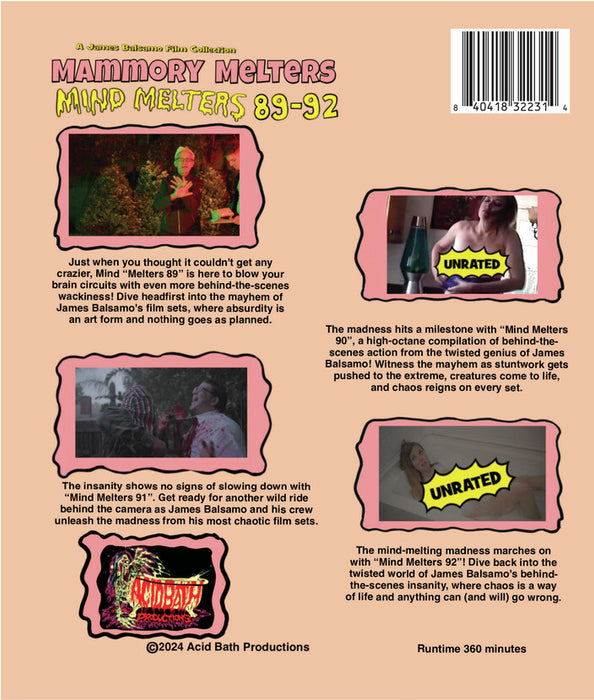 Mammory Melters: Mind Melters 89-92 (MOD) (BluRay Movie) - back cover art