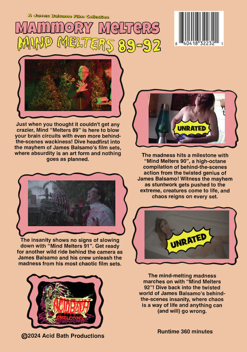 Mammory Melters: Mind Melters 89-92 (MOD) (DVD Movie) - back cover art