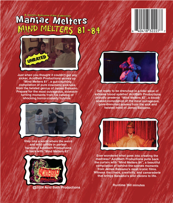 Maniac Melters: Mind Melters 81-84 (MOD) (BluRay Movie) - back cover art