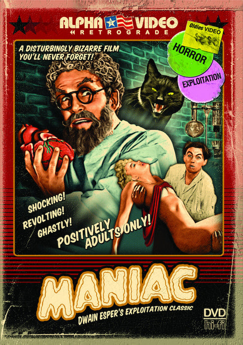 Maniac (Retro Cover Art + Postcard) (MOD) (DVD MOVIE)