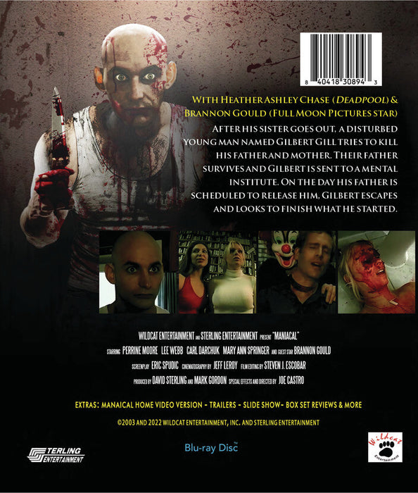 Maniacal (MOD) (BluRay Movie) - back cover art