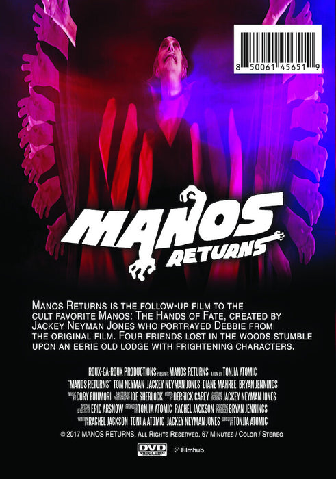 Manos Returns (MOD) (DVD Movie) - back cover art