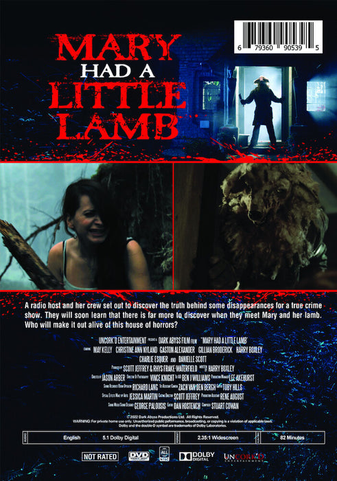 Mary Had a Little Lamb (MOD) (DVD Movie) - back cover art