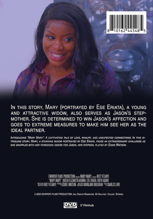 Mary Mary (MOD) (DVD Movie) - back cover art