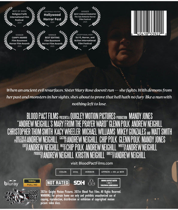 Mary from the Prayer Ward (MOD) (DVD Movie) - back cover art