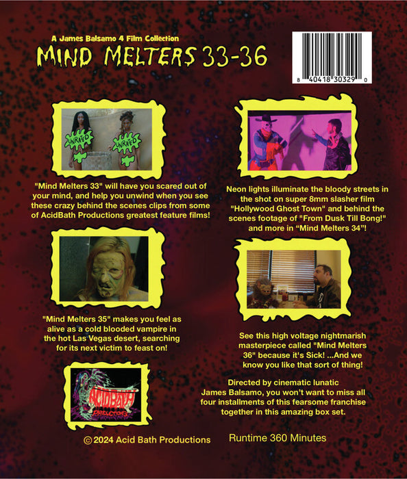 Massive Melters: Mind Melters 33-36 (MOD) (BluRay Movie) - back cover art