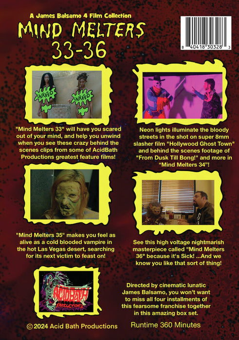 Massive Melters: Mind Melters 33-36 (MOD) (DVD Movie) - back cover art