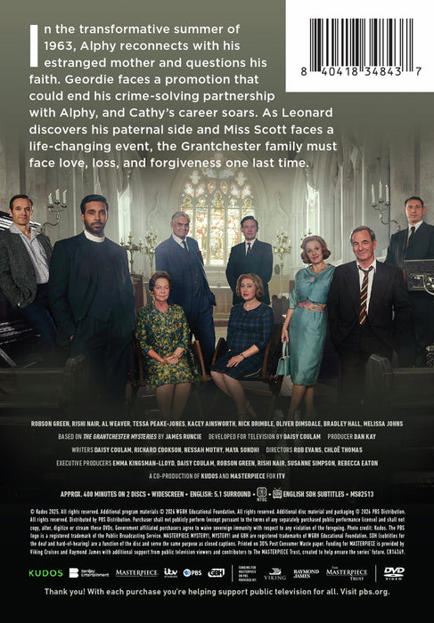 Masterpiece Mystery!: Grantchester, Season 11 (MOD) (DVD Movie) - back cover art