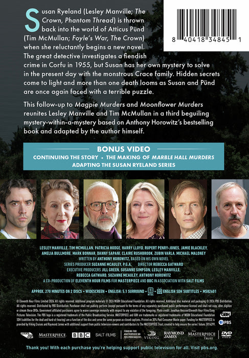 Masterpiece Mystery!: Marble Hall Murders (MOD) (DVD Movie) - back cover art