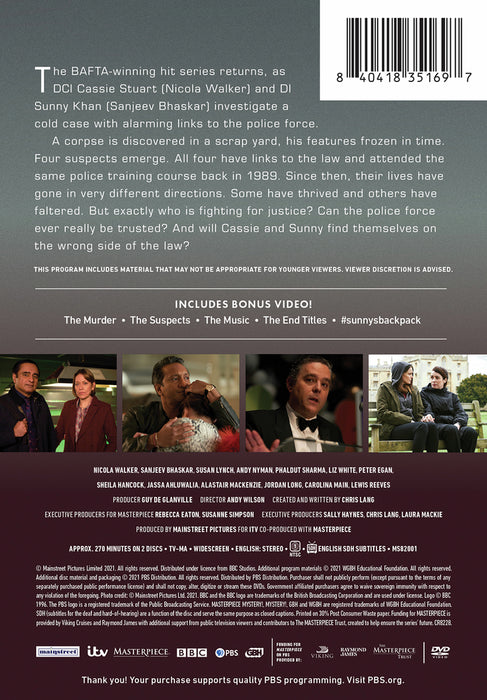 Masterpiece Mystery!: Unforgotten, Season 4 (MOD) (DVD Movie) - back cover art