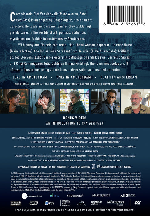 Masterpiece Mystery!: Van der Valk Season 1 (MOD) (DVD Movie) - back cover art