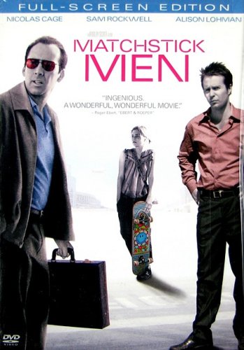 Matchstick Men DVD - movie cover art