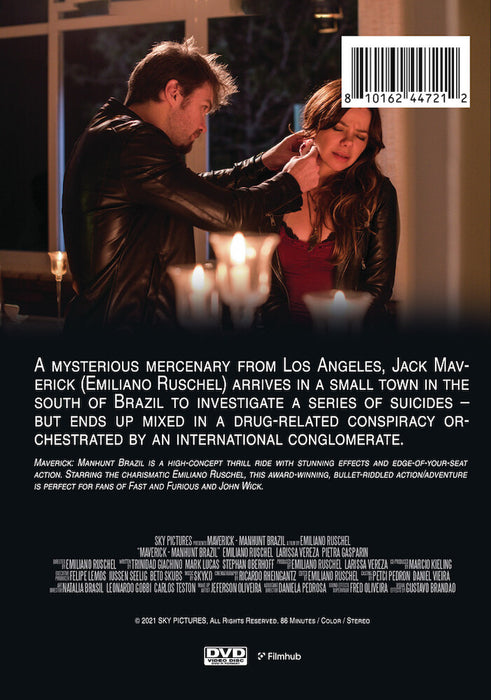 Maverick: Manhunt Brazil (MOD) (DVD Movie) - back cover art