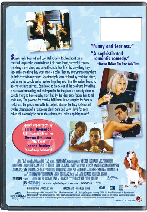 Maybe Baby (MOD) (DVD Movie) - back cover art