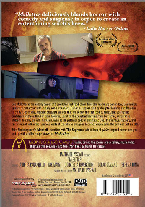 McBetter: Fast Food Has a New King - Deluxe Edition (MOD) (DVD Movie) - back cover art
