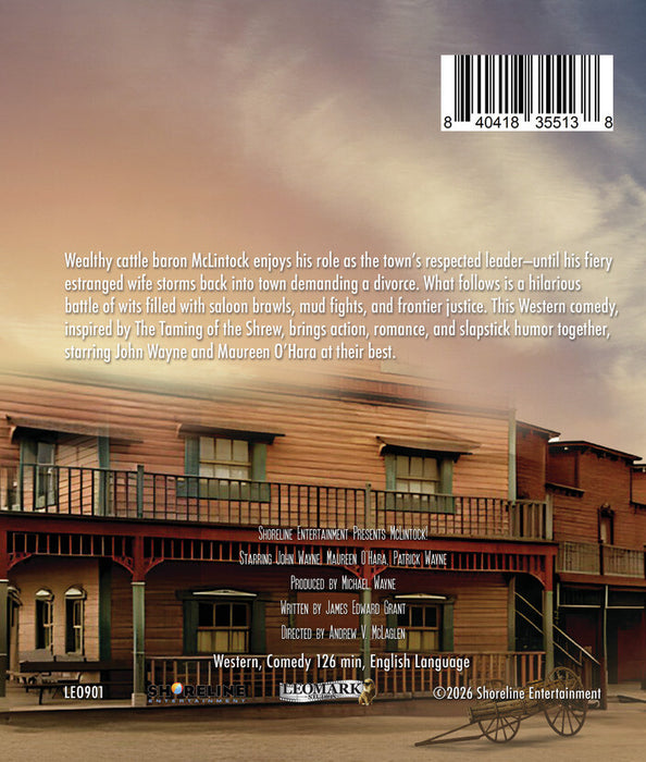 McLintock! (MOD) (BluRay Movie) - back cover art