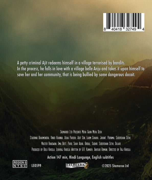Mera Gaon Mera Desh (MOD) (BluRay Movie) - back cover art