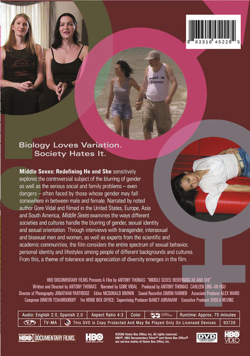 Middle Sexes (MOD) (DVD Movie) - back cover art