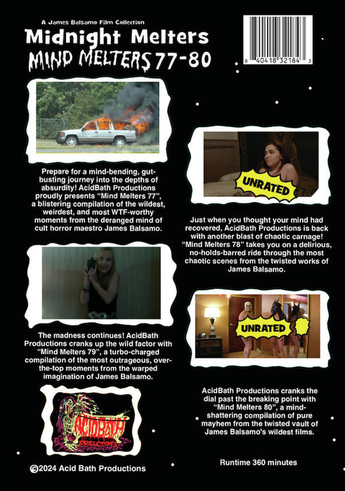 Midnight Melters: Mind Melters 77-80 (MOD) (DVD Movie) - back cover art