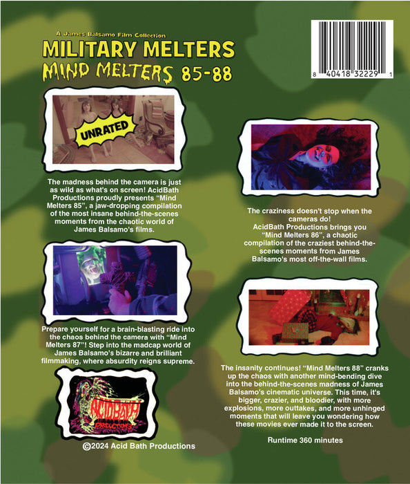 Military Melters: Mind Melters 85-88 (MOD) (BluRay Movie) - back cover art