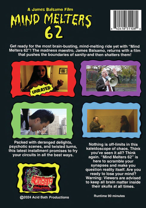 Mind Melters 62 (MOD) (DVD Movie) - back cover art