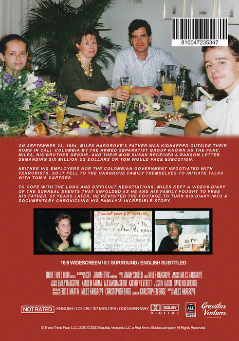 Miracle Fishing - Kidnapped Abroad (MOD) (DVD Movie) - back cover art